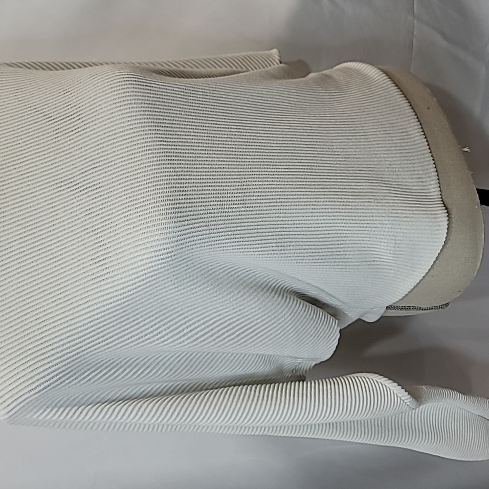 WILFRED Ribbed Viscose Linen Blend Parachute Drop Shoulder Top Blouse - Picture 3 of 9